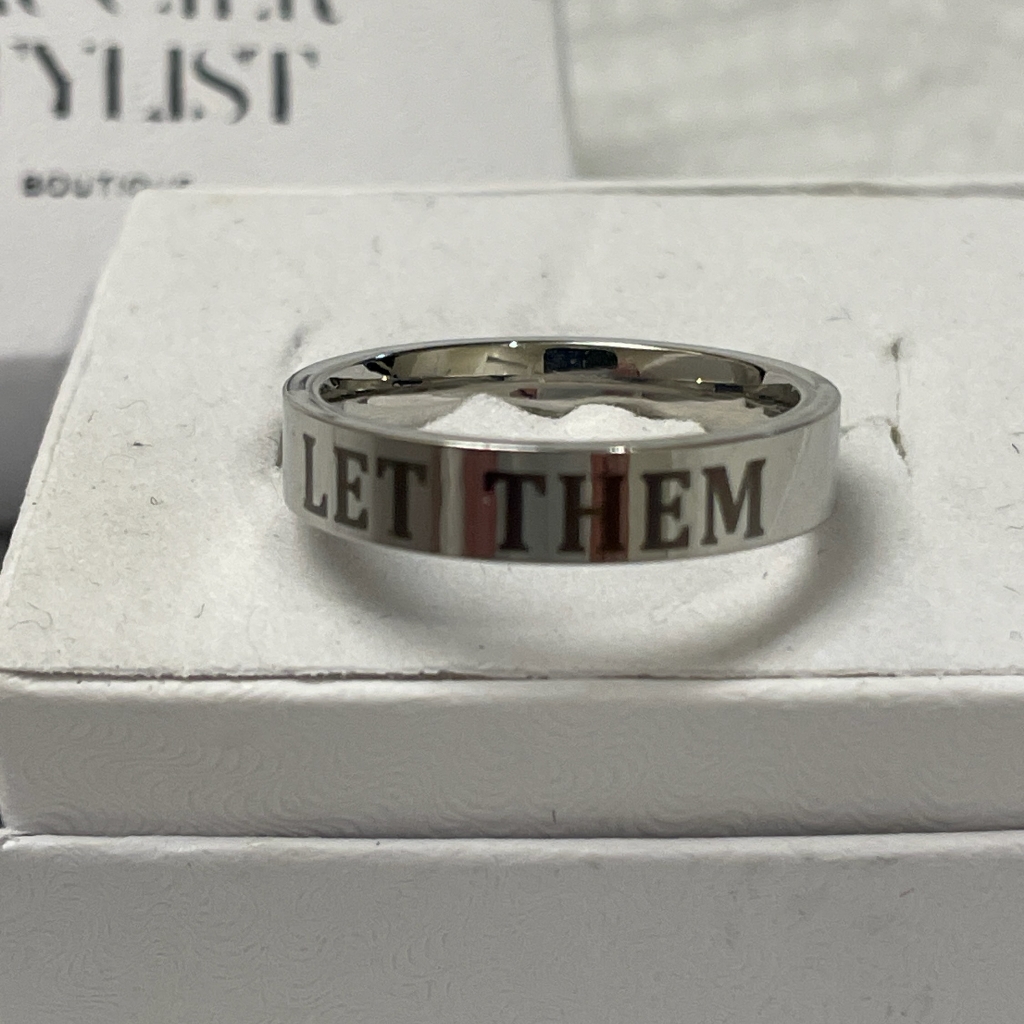 Let Them Stainless Steel Ring